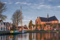 Historischer Marktplatz De Merk in Workum Friesland