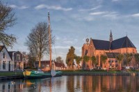 Historischer Marktplatz De Merk in Workum Friesland